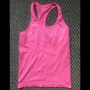 Pink Lululemon Swiftly Tank